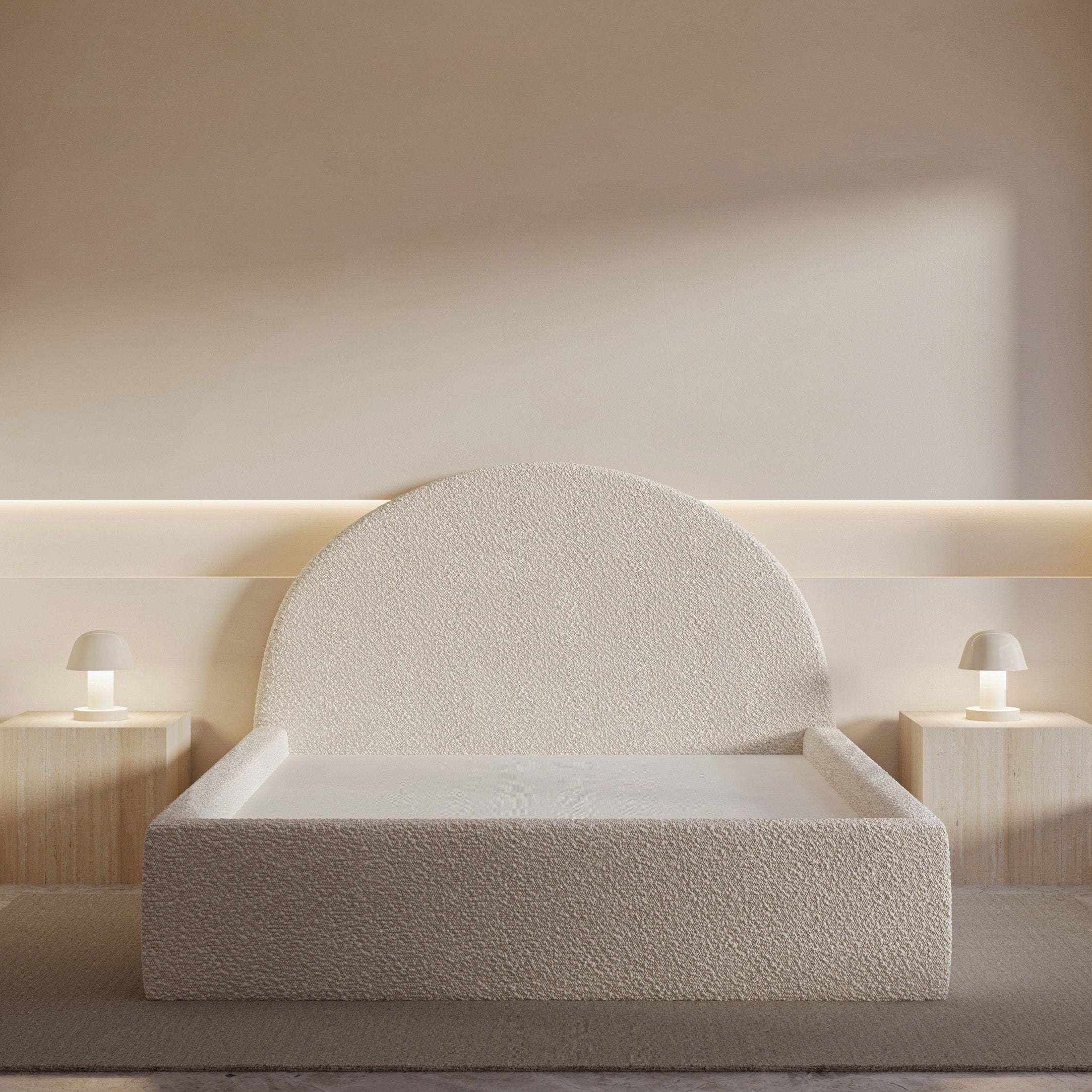 Marshmallow Bed in Creamy White