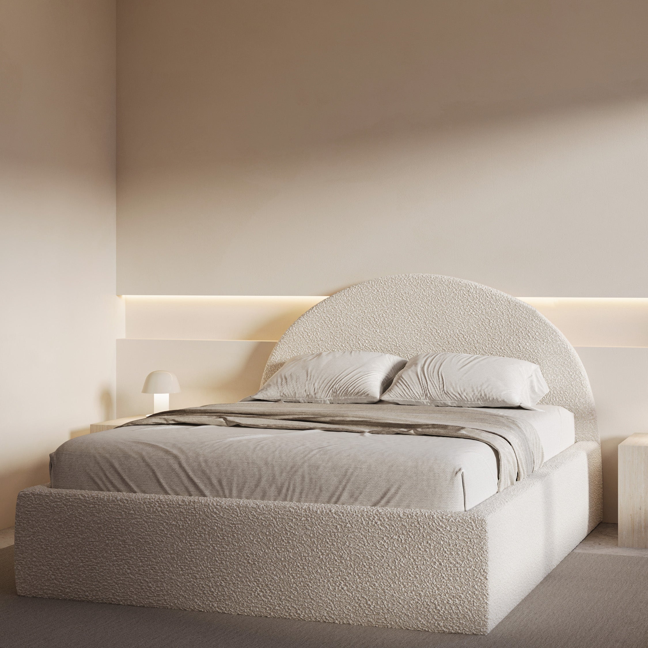 Marshmallow Bed in Creamy White