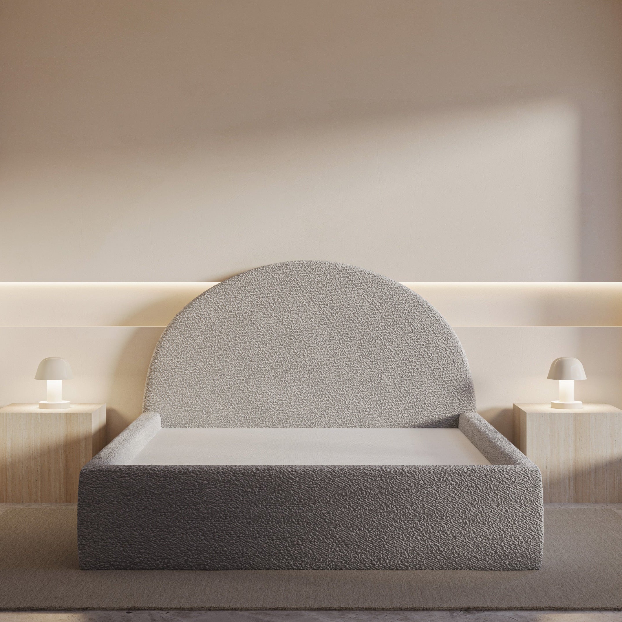 Marshmallow Bed in Light Grey