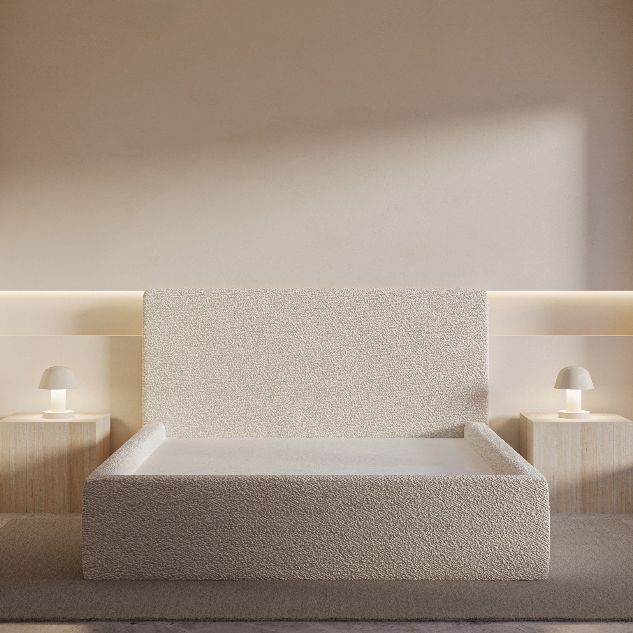 Marshmallow Bed in Creamy White