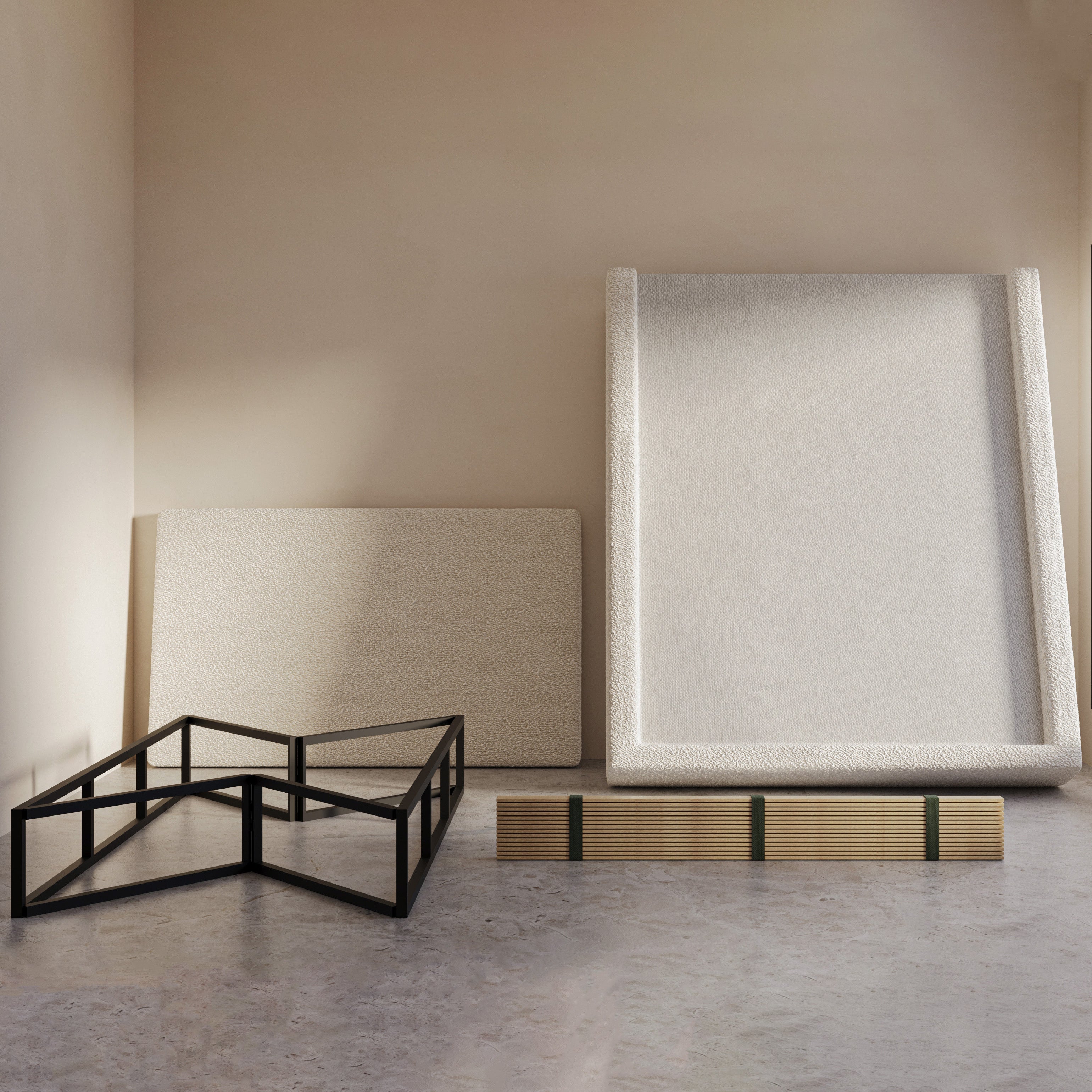 Marshmallow Bed in Creamy White