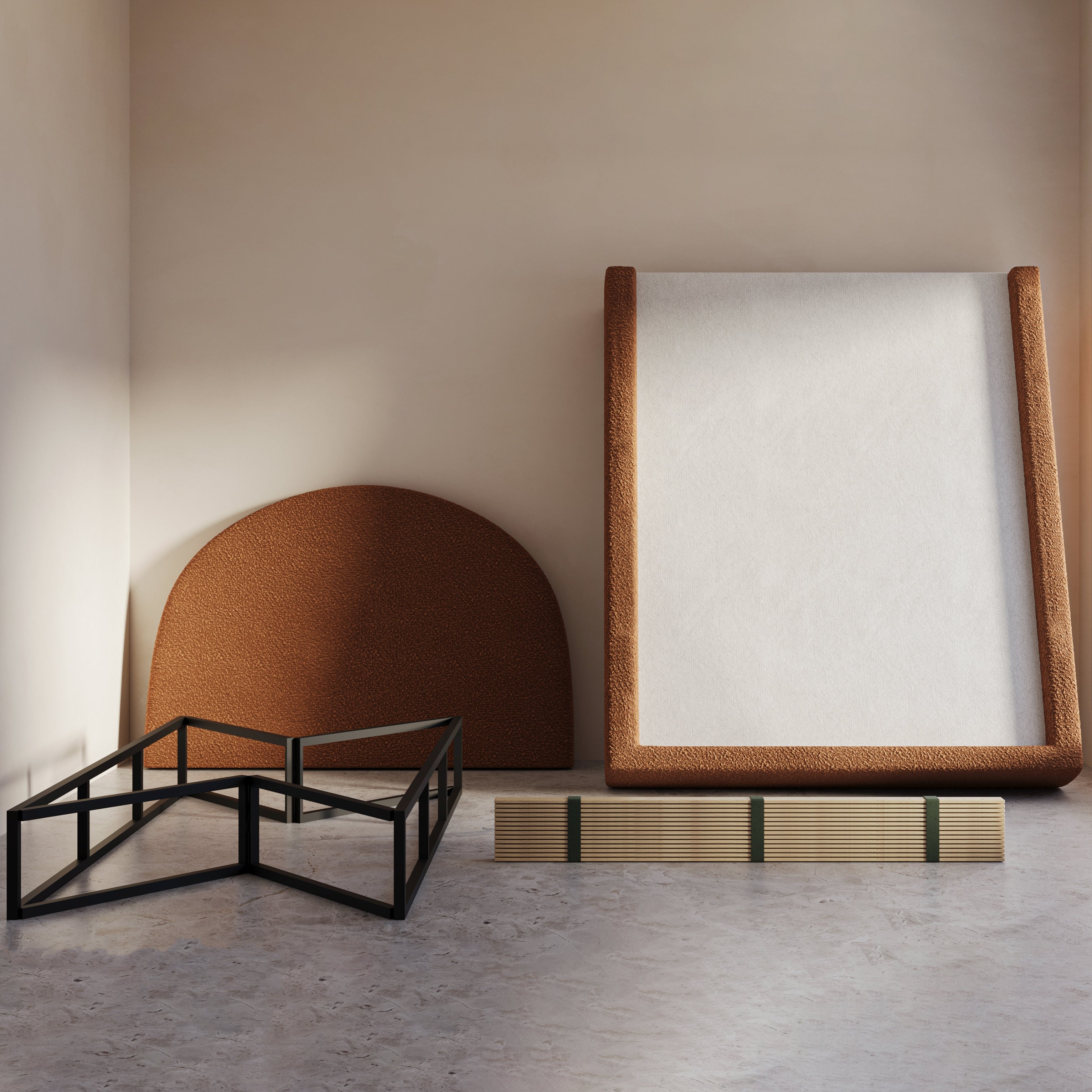 Marshmallow Bed in Orange